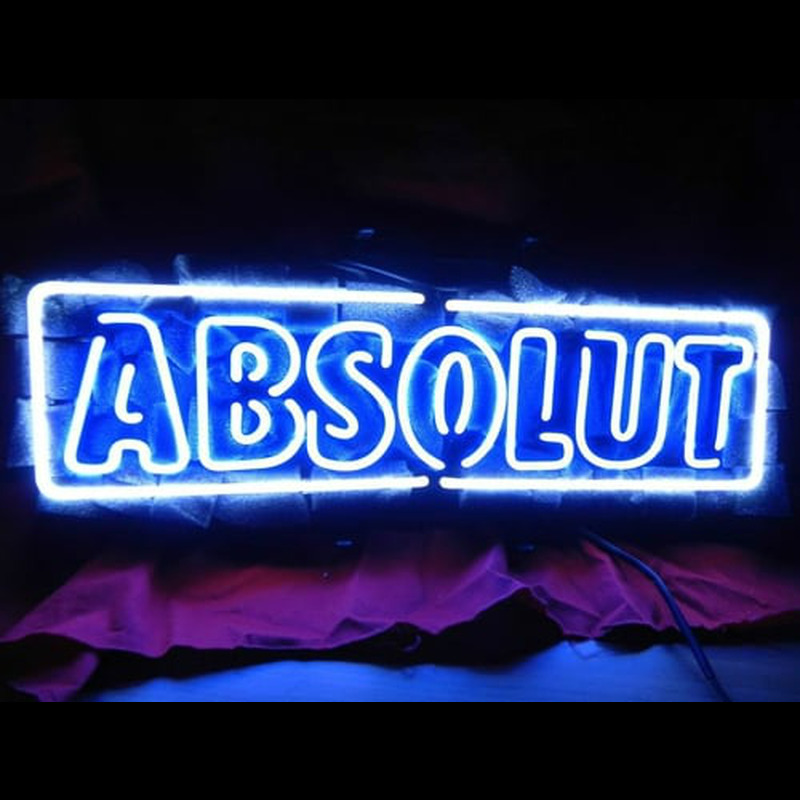 Absolute Vodka Öl Bar Neonskylt