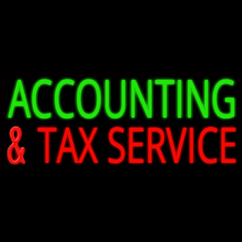 Accounting And Ta  Service Neonskylt