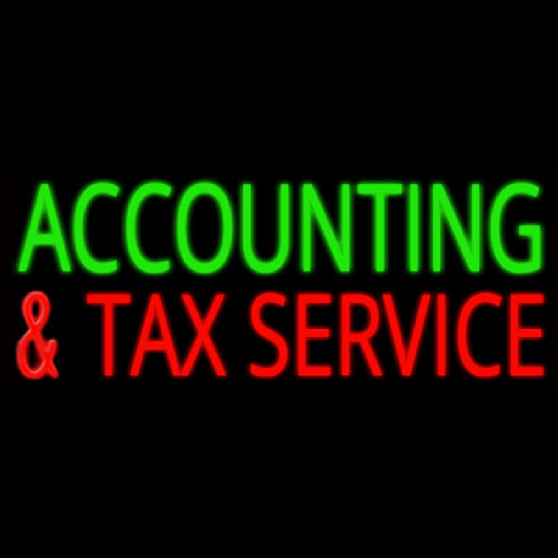 Accounting And Ta  Service Neonskylt