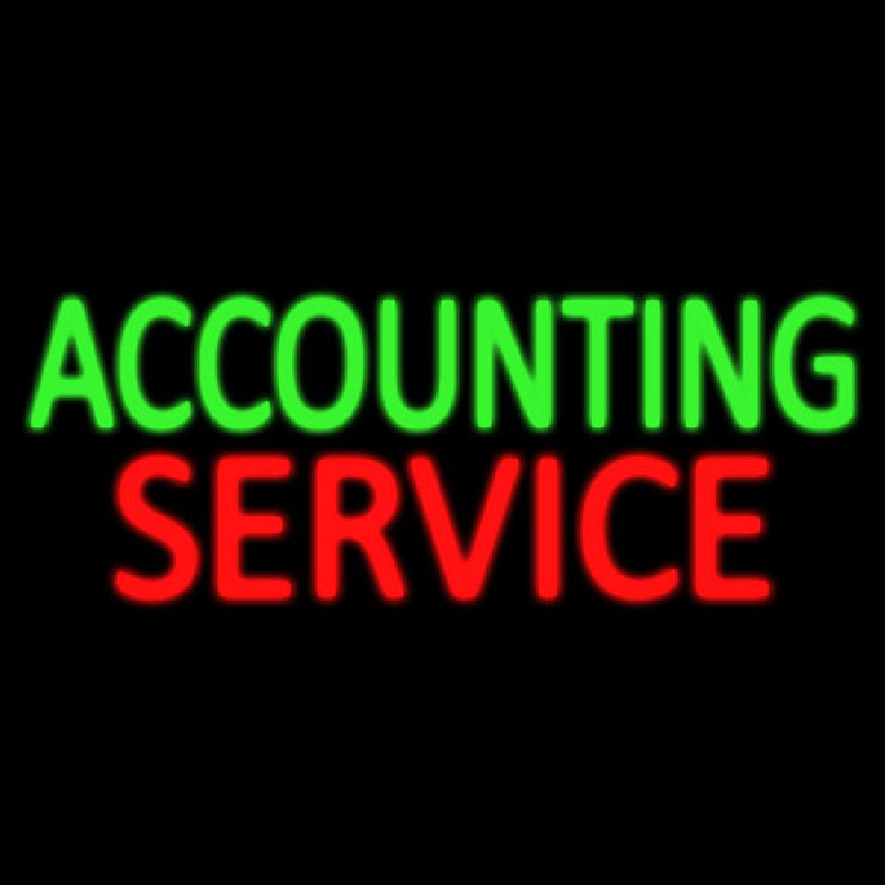 Accounting Service Neonskylt