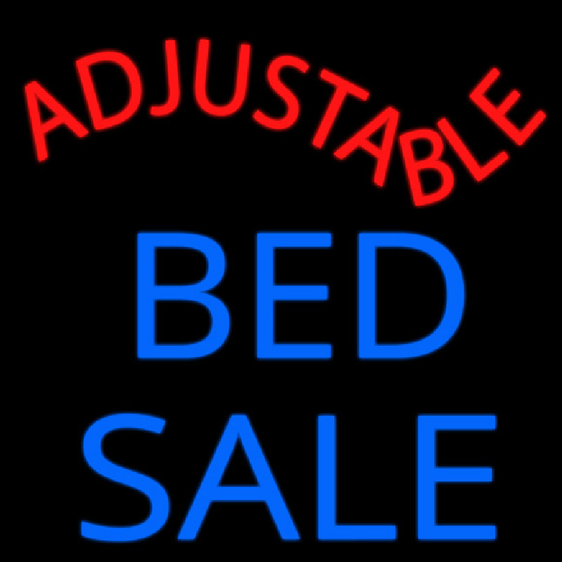 Adjust Able Bed Sale Neonskylt