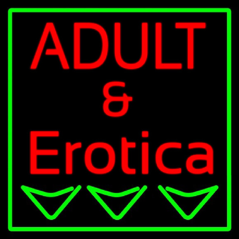 Adult And Erotica Neonskylt