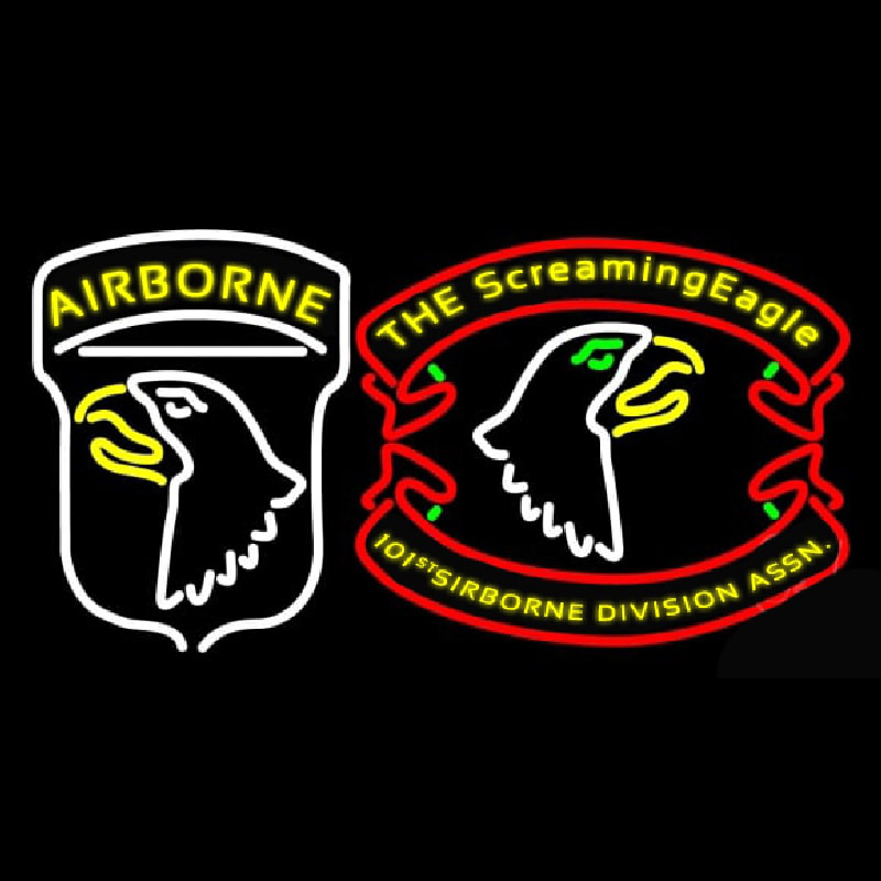 Airborne Division Screaming Eagle Neonskylt