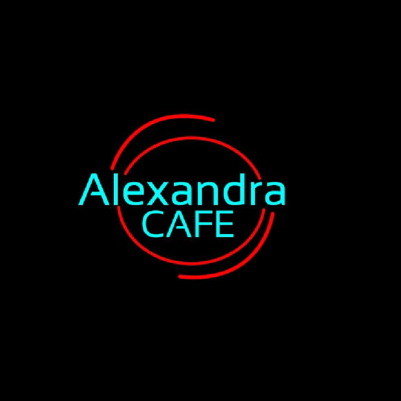 Ale andra Cafe Neonskylt