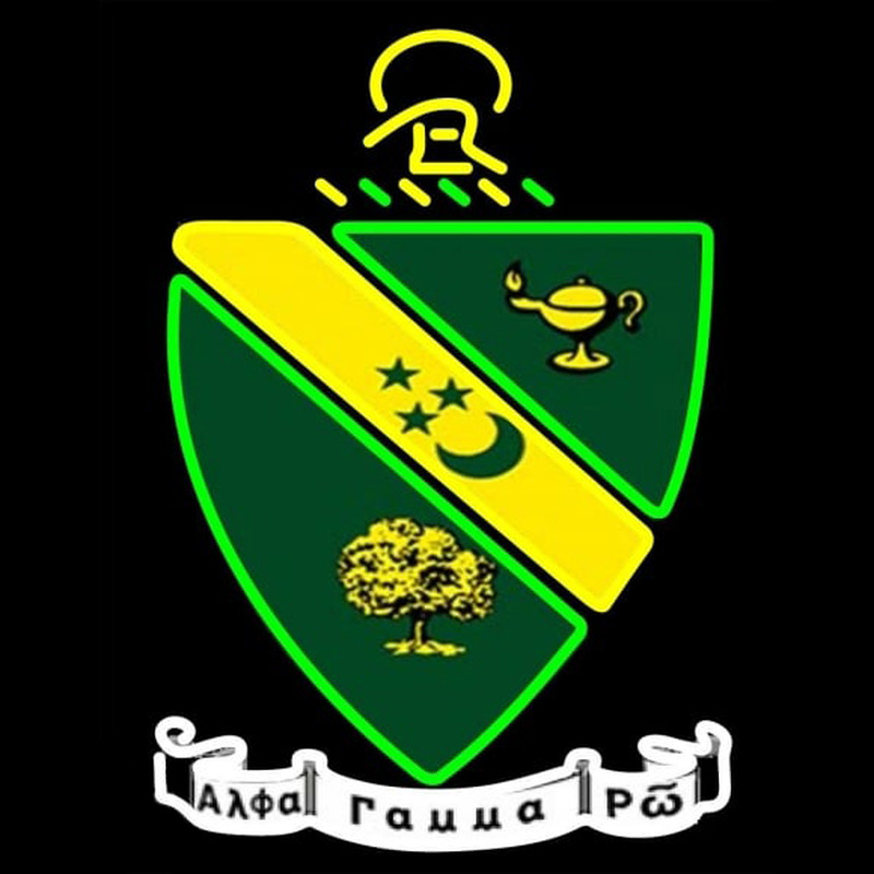 Alpha Gamma Rho Logo Neonskylt
