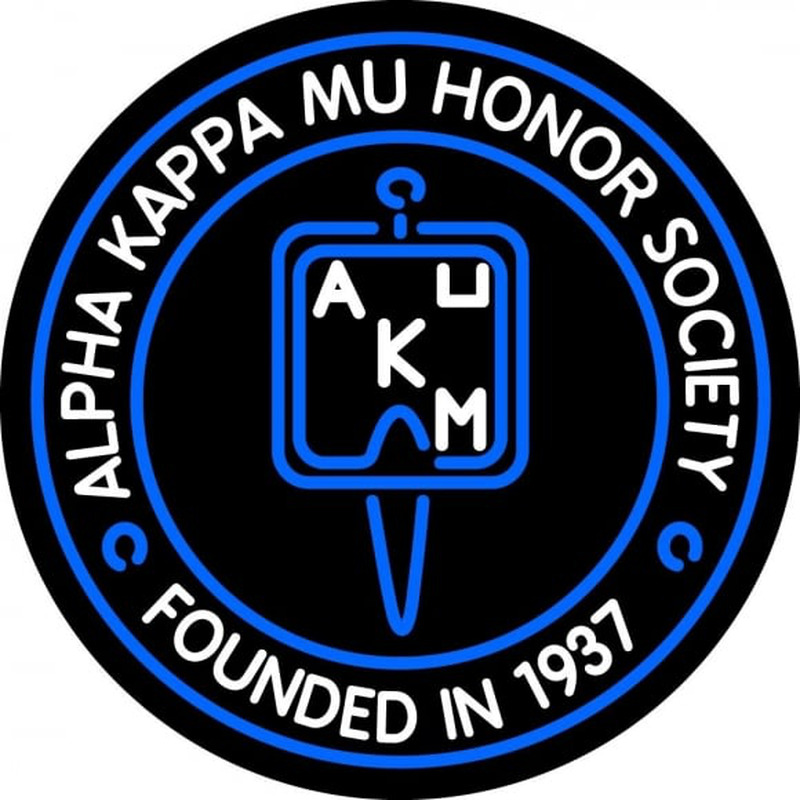 Alpha Kappa Mu Logo Neonskylt