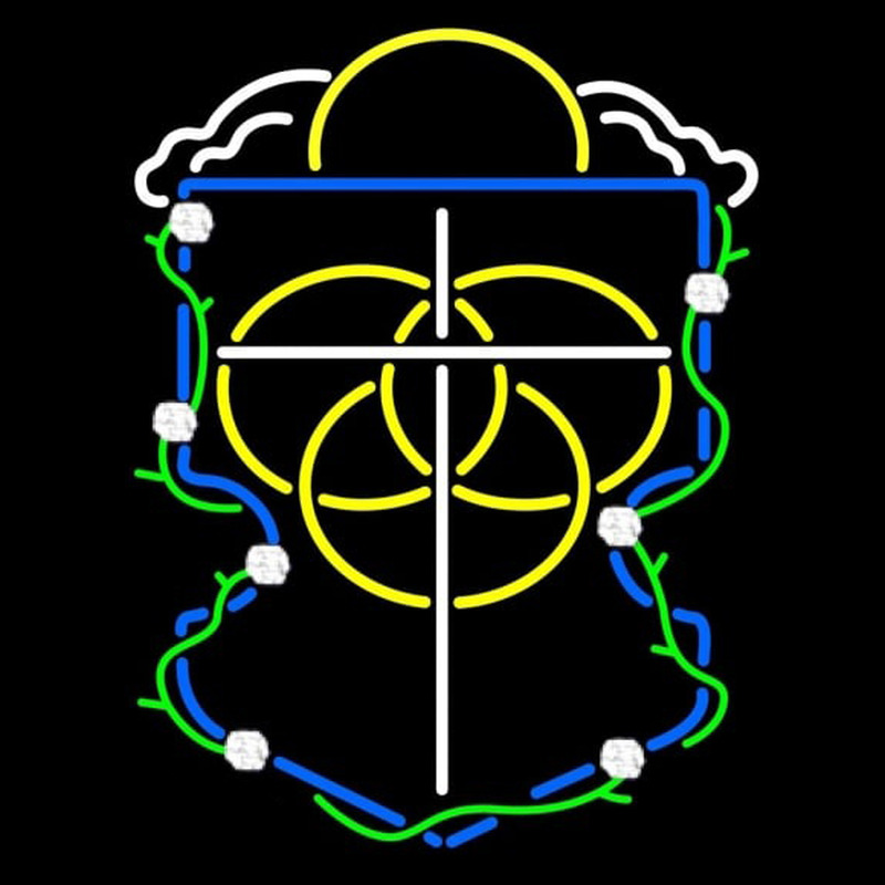 Alpha Omega Epsilon Logo Neonskylt