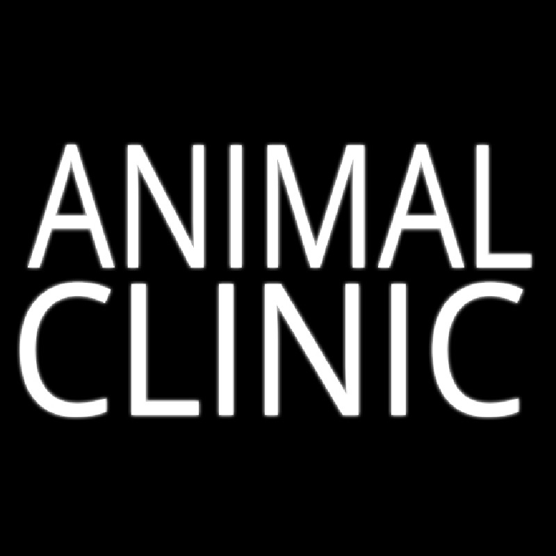 Animal Clinic Block Neonskylt