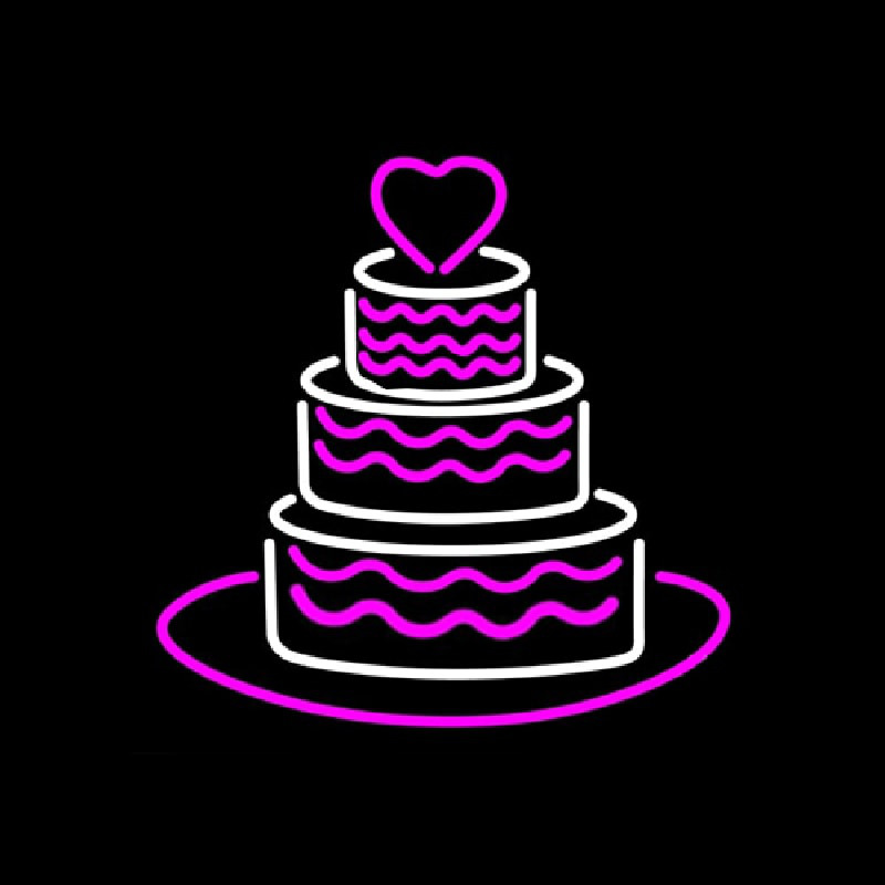 Anniversary Cake Neonskylt