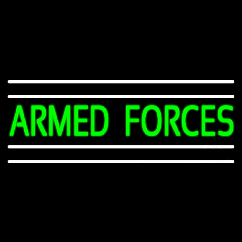 Armed Forces Neonskylt