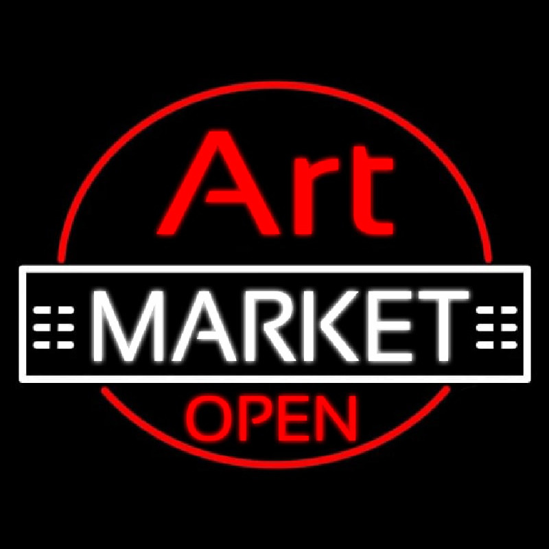 Art Market Open Neonskylt