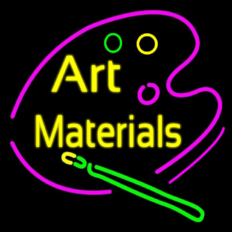 Art Materials Neonskylt