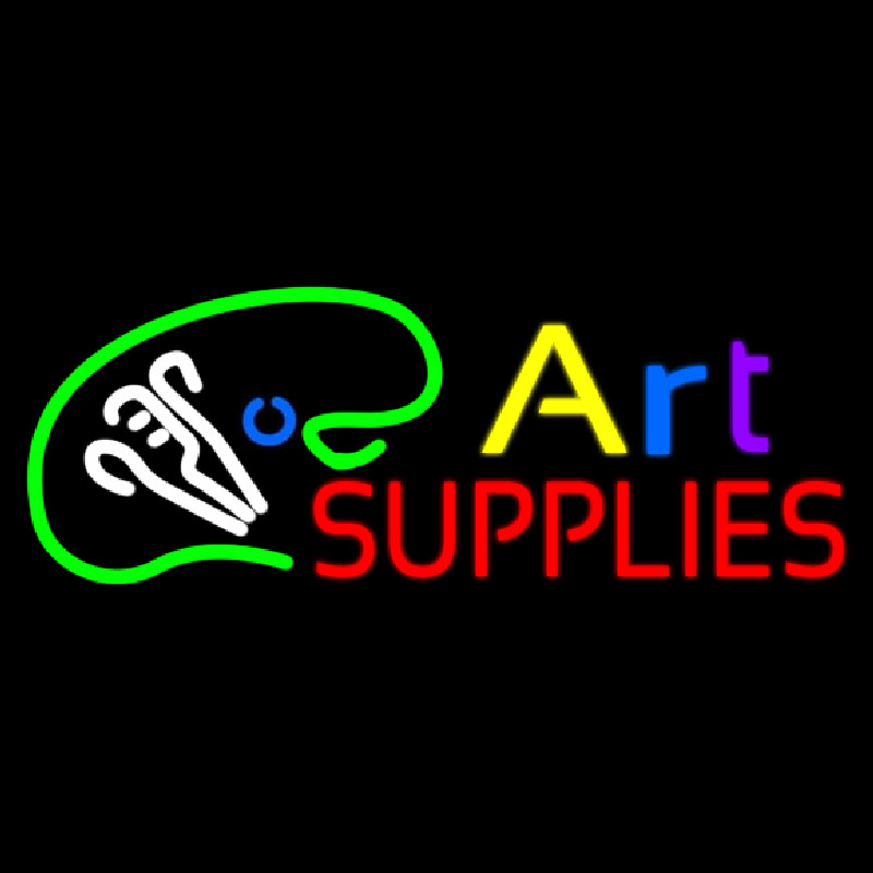 Art Supplies With Logo Neonskylt