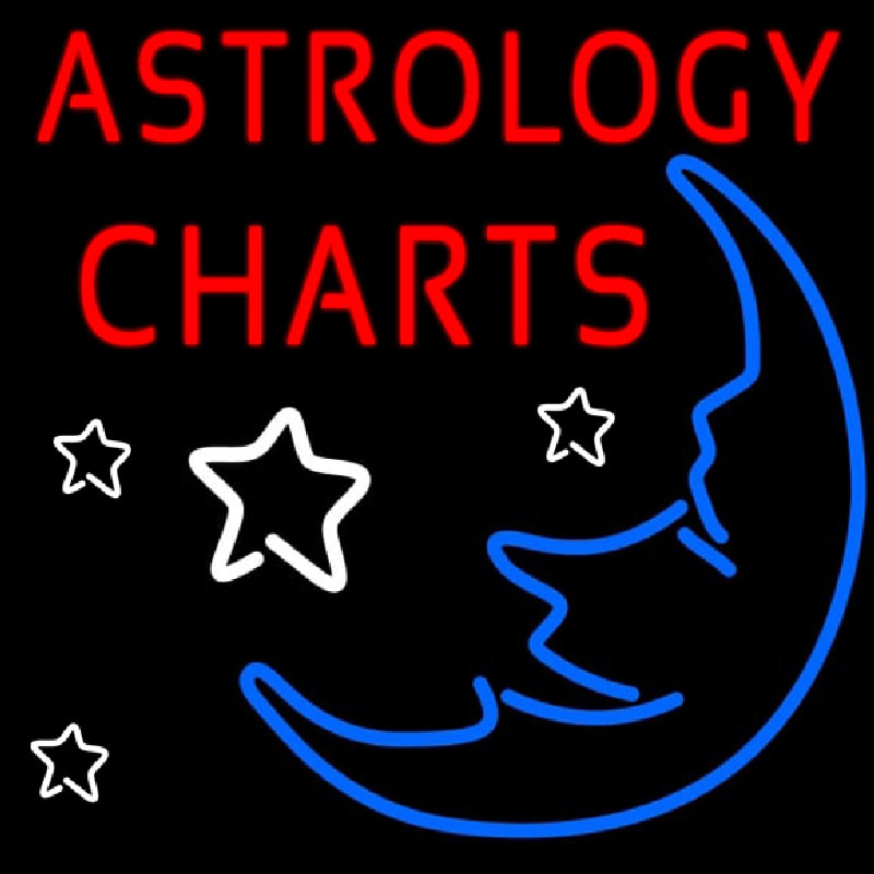 Astrology Charts Neonskylt