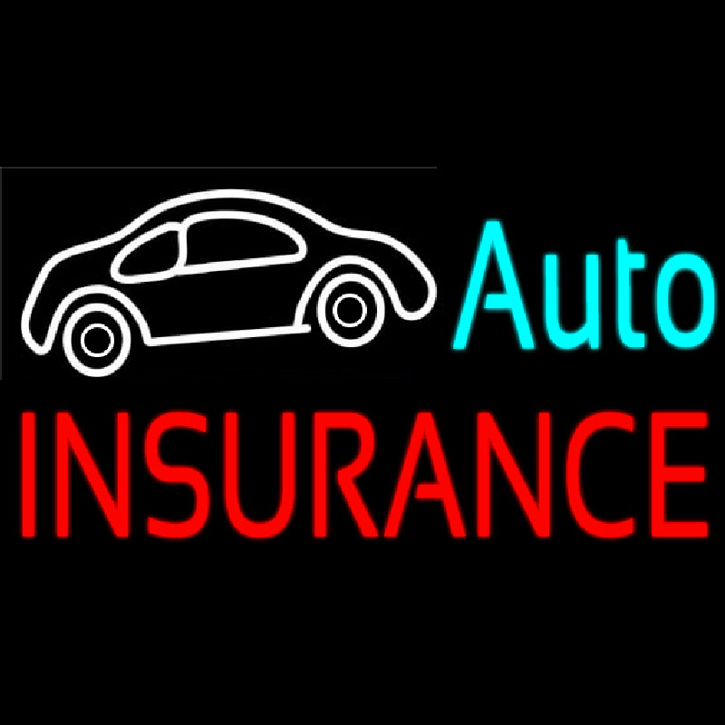 Auto Insurance Car Logo Neonskylt
