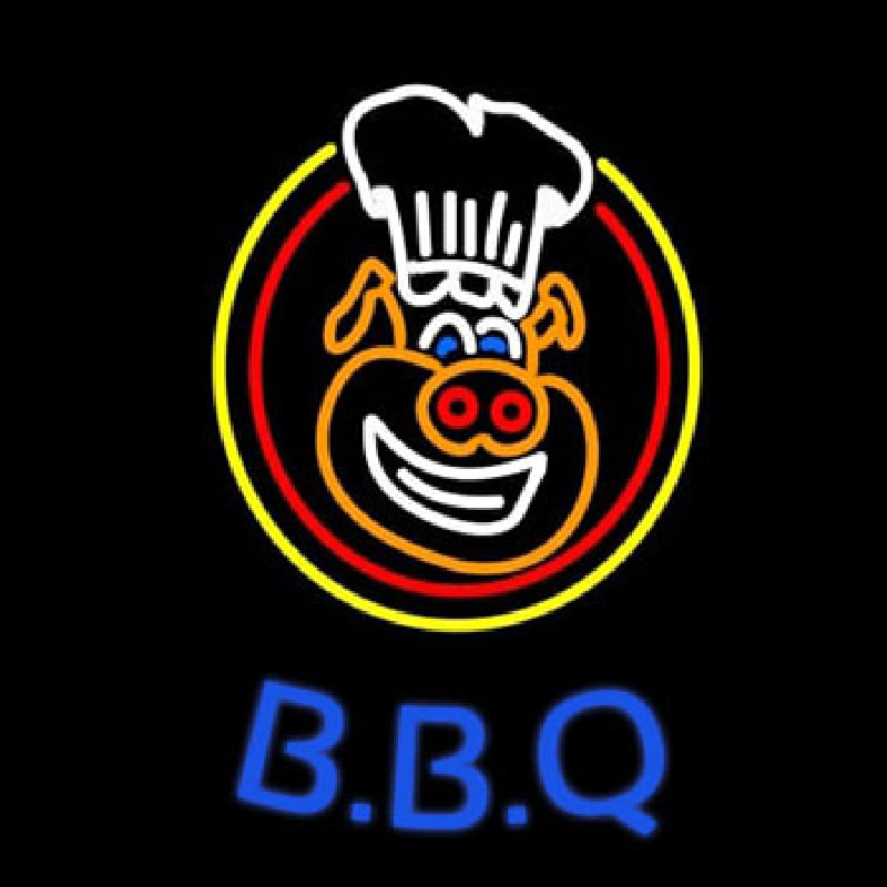 BBQ Pig  Neonskylt