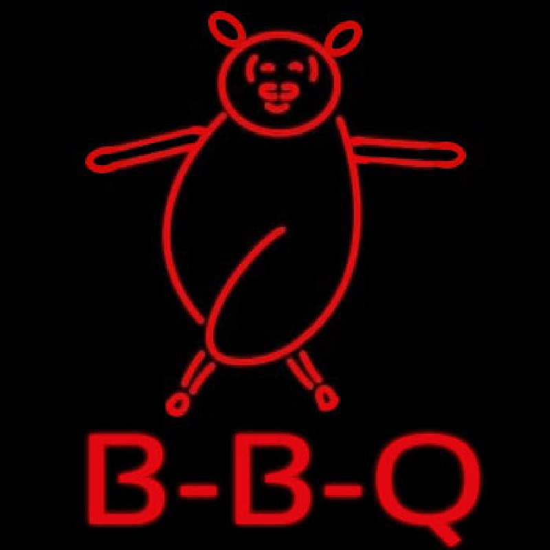 BBQ Pig Neonskylt