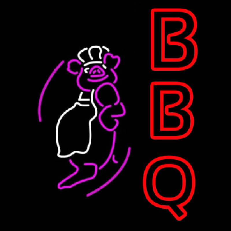 BBQ Pig Neonskylt