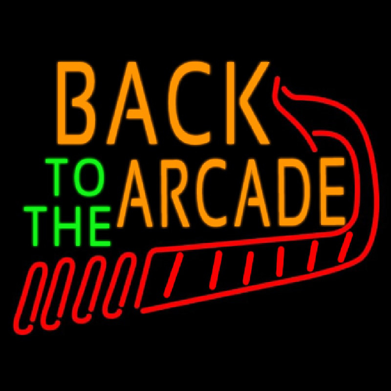 Back To The Arcade Neonskylt