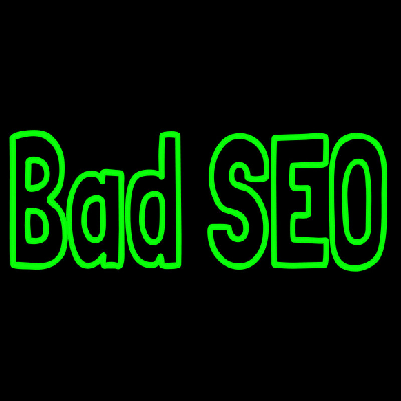 Bad Seo Neonskylt
