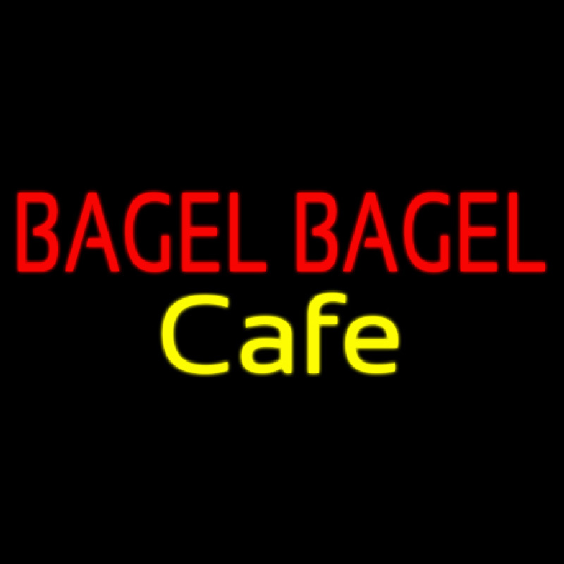 Bagel Bagel Cafe Neonskylt