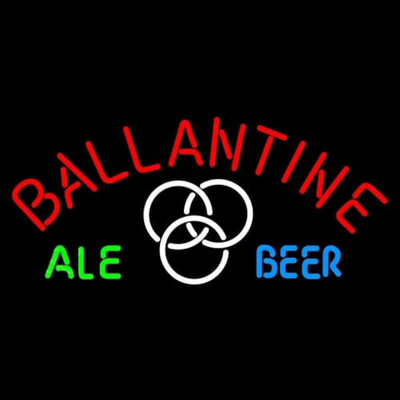 Ballantine Ale White Beer Neonskylt