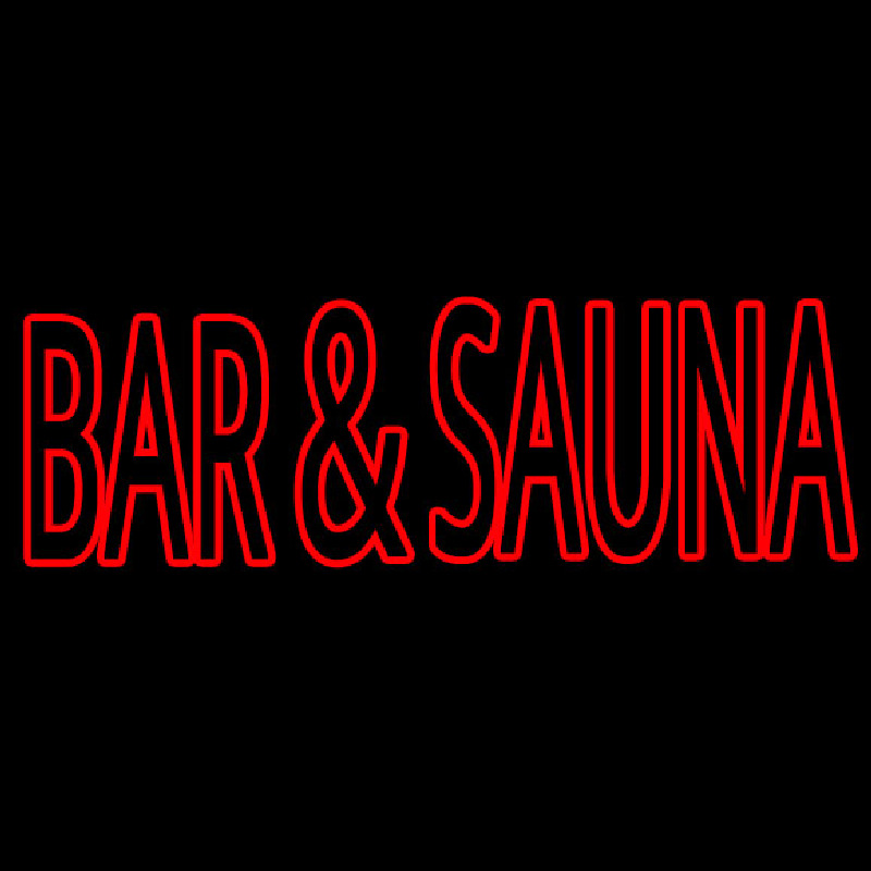 Bar And Sauna Neonskylt