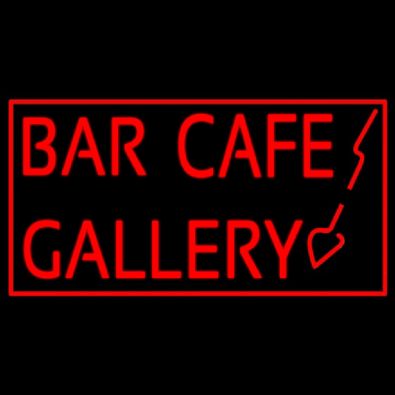 Bar Cafe Gallery Neonskylt