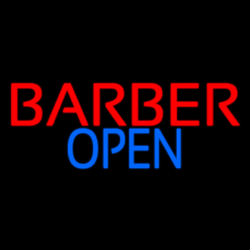 Barber Open Neonskylt