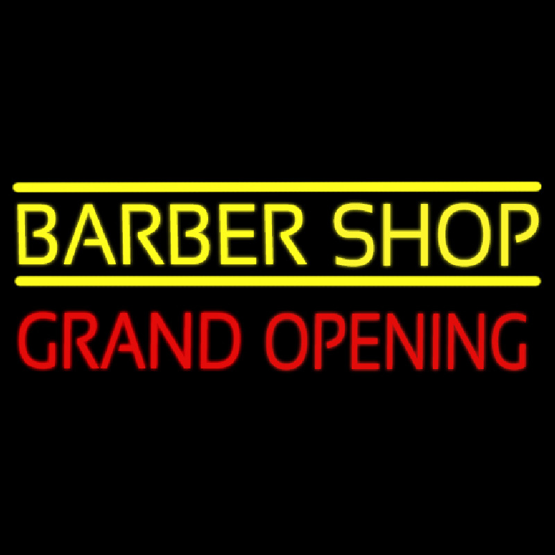 Barber Shop Grand Opening Neonskylt