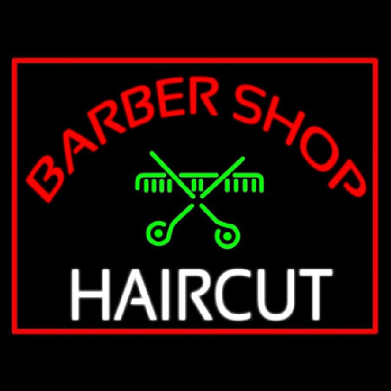 Barbershop Haircut  Neonskylt