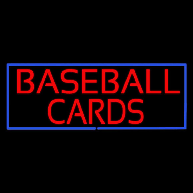 Baseball Cards Neonskylt