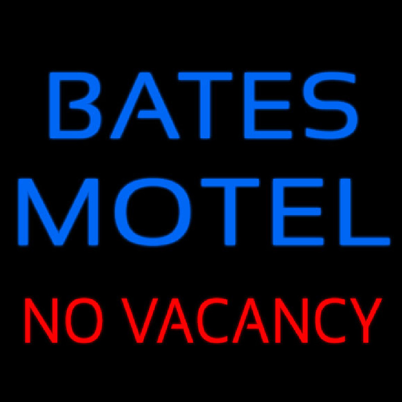 Bates Motel No Vacancy Neonskylt