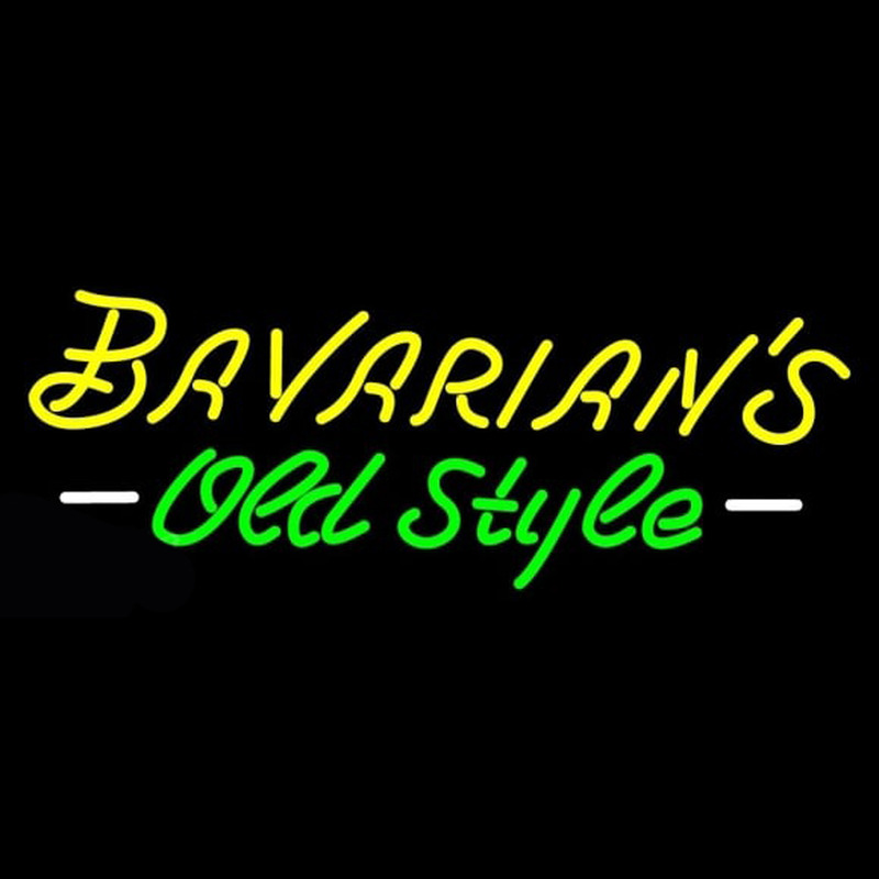 Bavarians Cursive Old Style Neon Sign Neonskylt