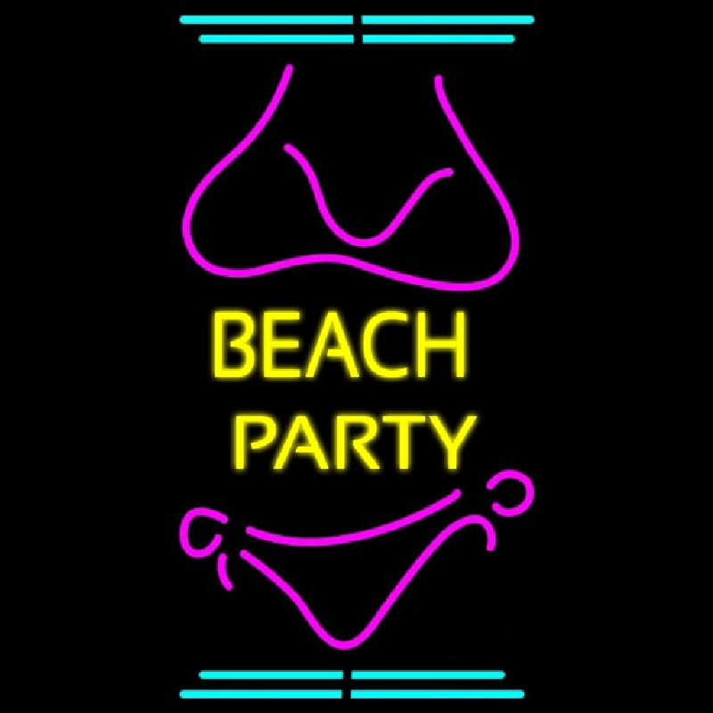 Beach Party 2 Neonskylt