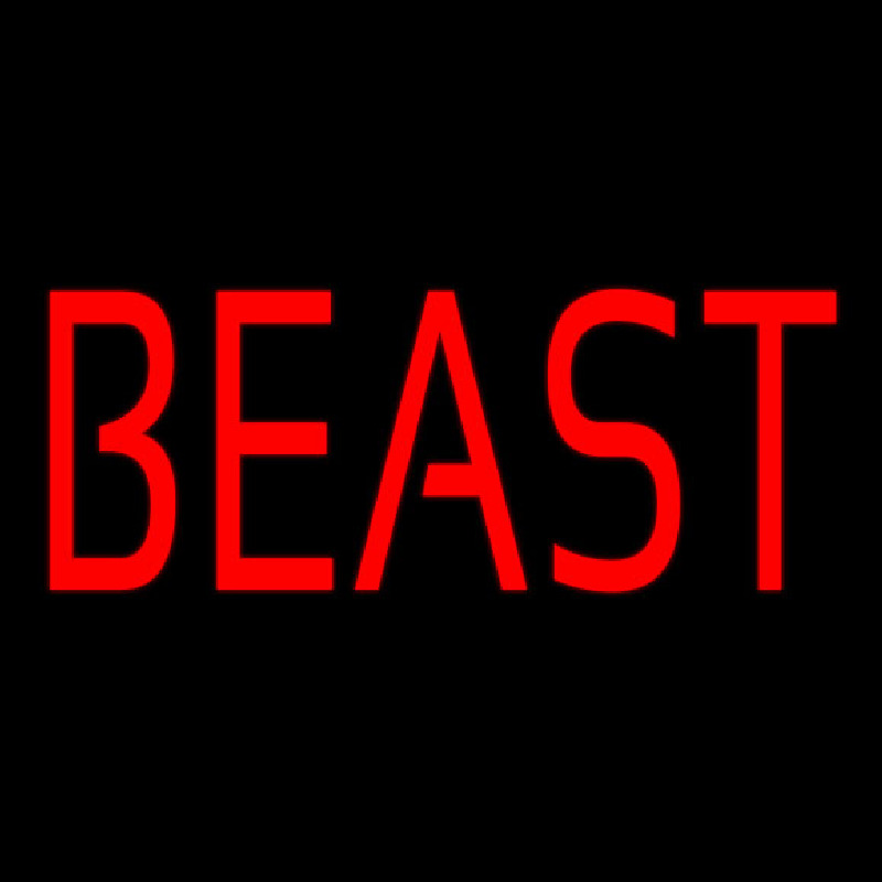 Beast Neonskylt