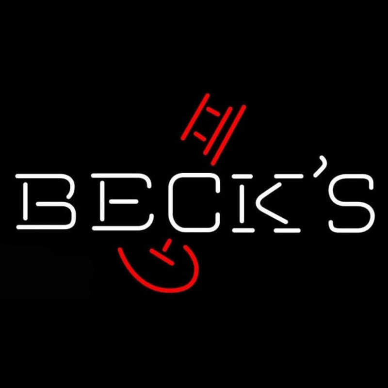 Becks Classic Key Logo Beer Sign Neonskylt