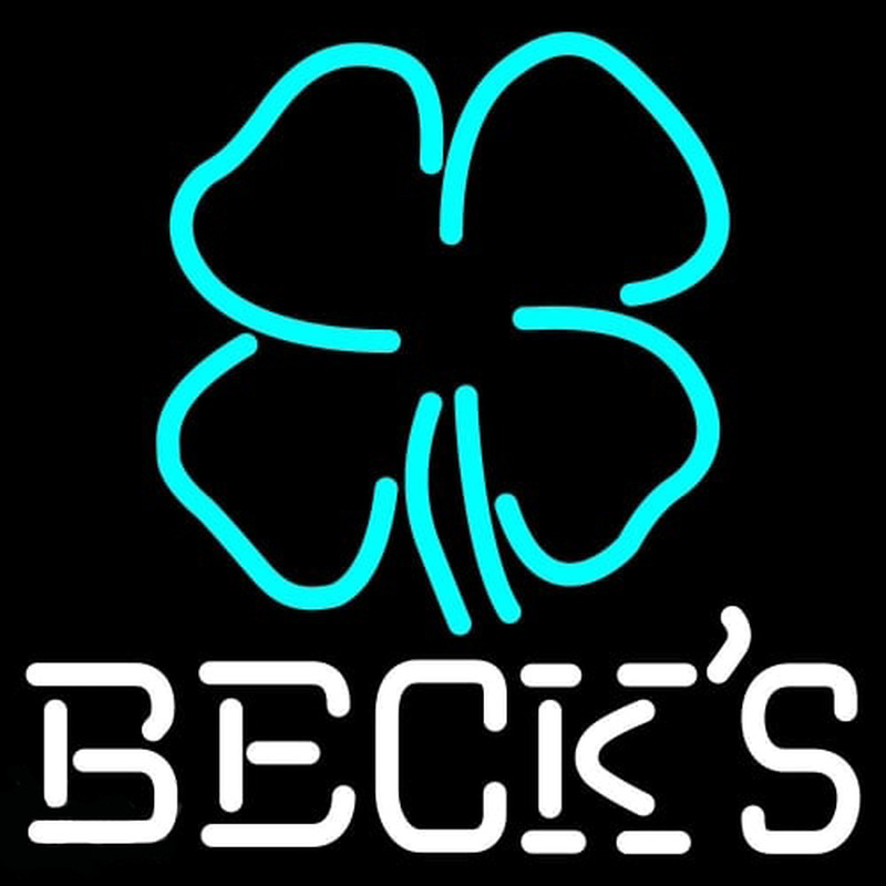 Becks Clover Beer Neonskylt