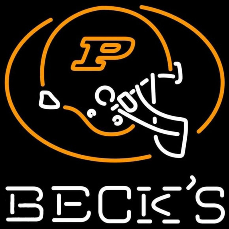 Becks Purdue University Calumet Beer Sign Neonskylt
