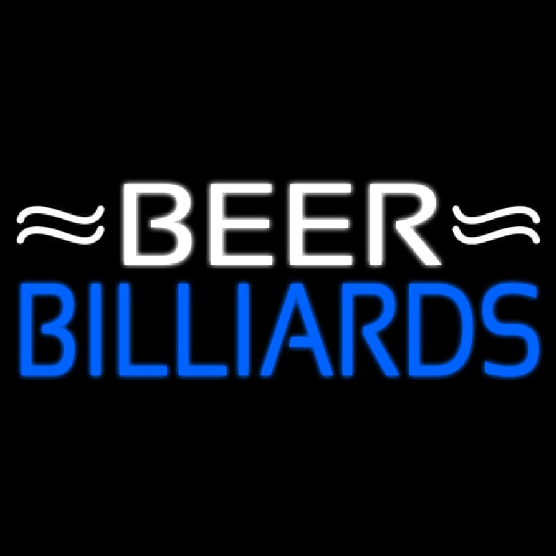 Beer Billiards 1 Neonskylt