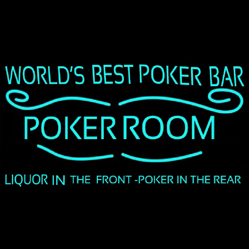 Best Poker Room Liquor Bar Beer Neonskylt