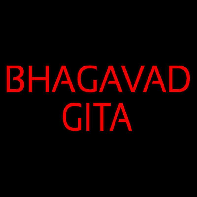 Bhagavad Gita Neonskylt