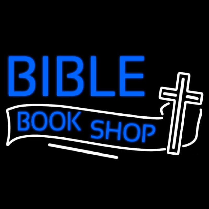 Bible Book Shop Neonskylt