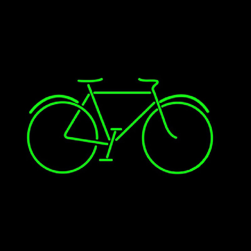 Bicycle Green Neonskylt
