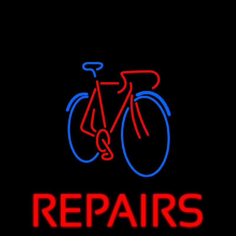 Bicycle Repairs Neonskylt