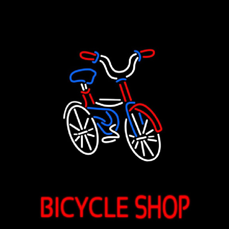 Bicycle Shop Logo Neonskylt