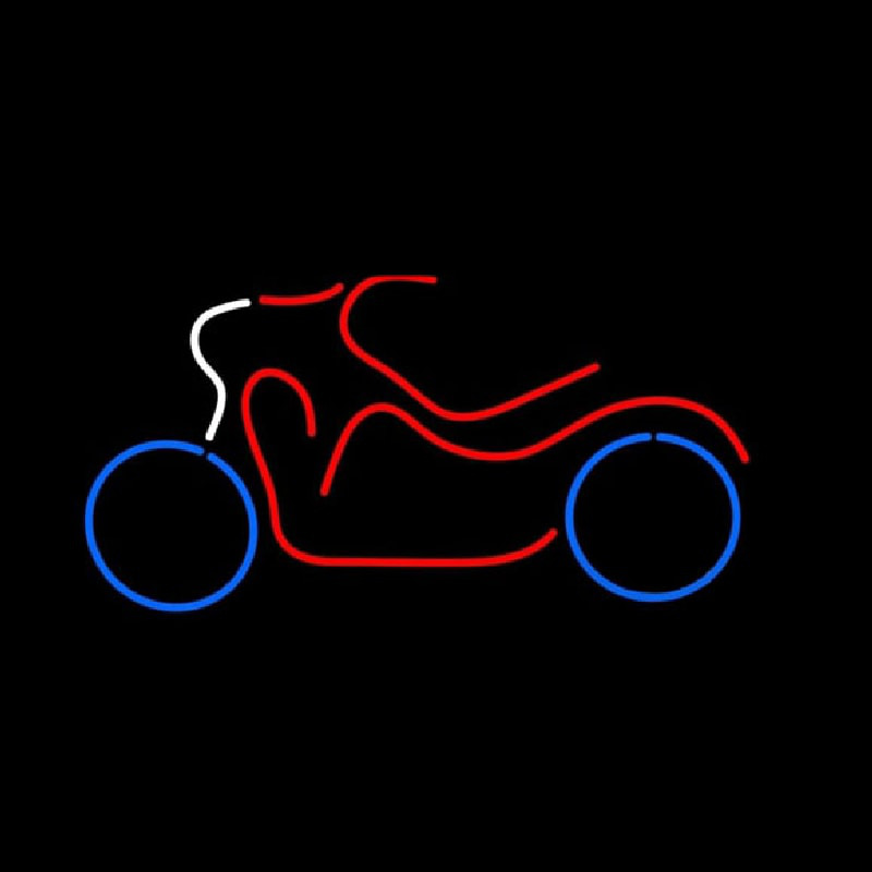 Bike Logo In Red Neonskylt