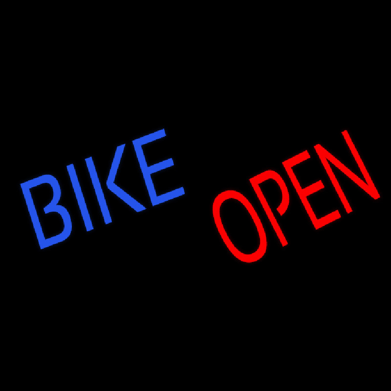 Bike Open Neonskylt