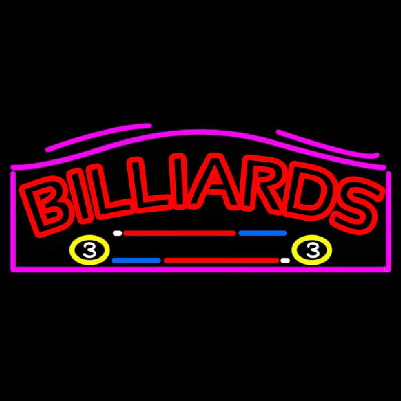 Billiards 1 Neonskylt