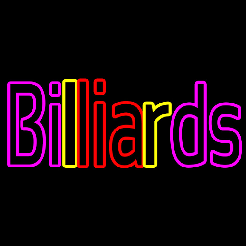 Billiards 2 Neonskylt